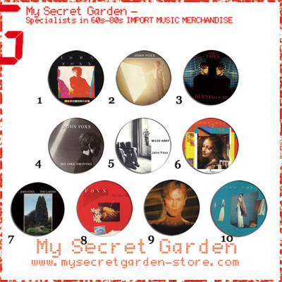 John Foxx - Metamatic, The Garden Album Pinback Button Badge Set ( or Hair Ties / 4.4 cm Badge / Magnet / Keychain Set )